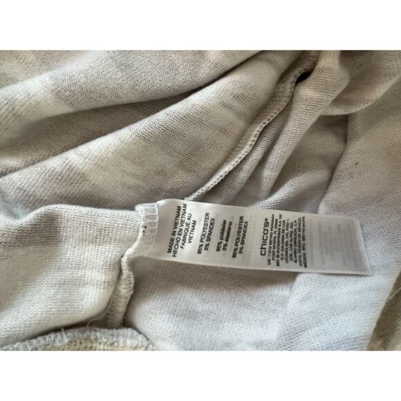 Weekend By Chicos Womens Sz3 Camo Khaki Sweater Pants - Picture 6 of 7